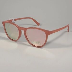 New Original LUCKY BRAND Round Acetate Sunglasses Mirror Soft Pink SLBD118